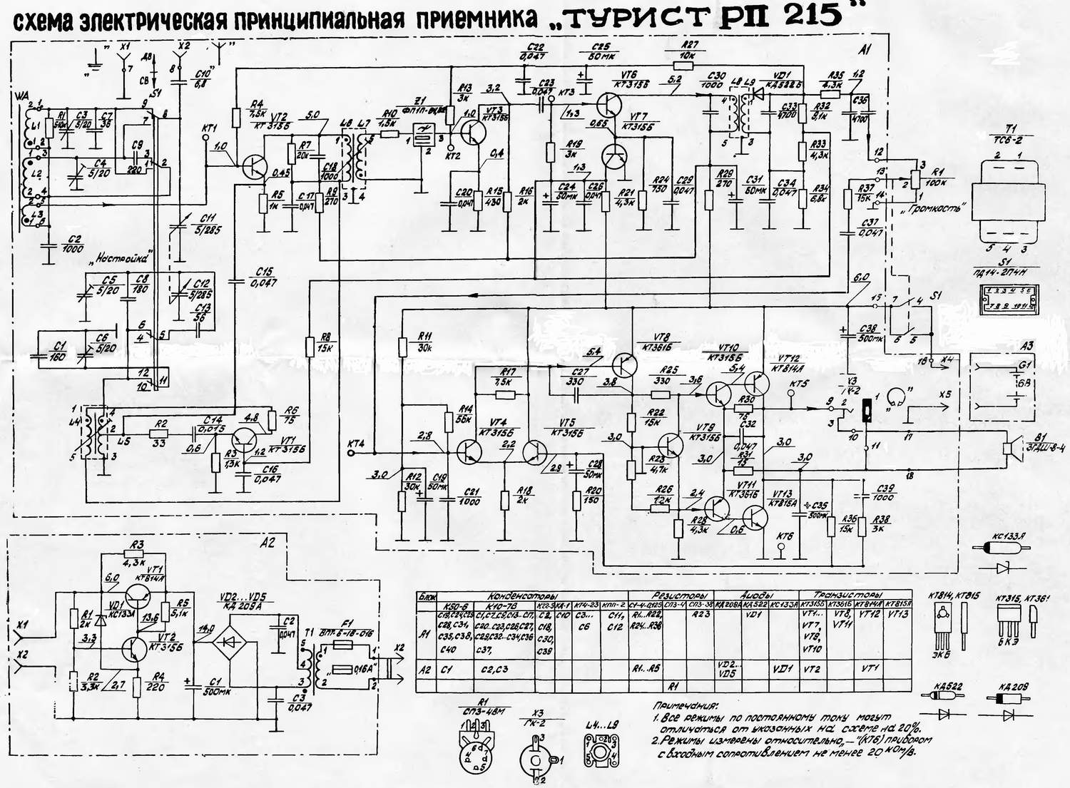 Радиоприемник океан рп 225 схема